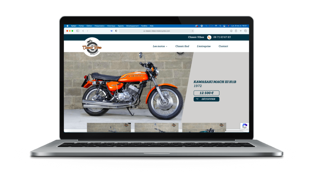 Classic VIbes Motorcycles – site web